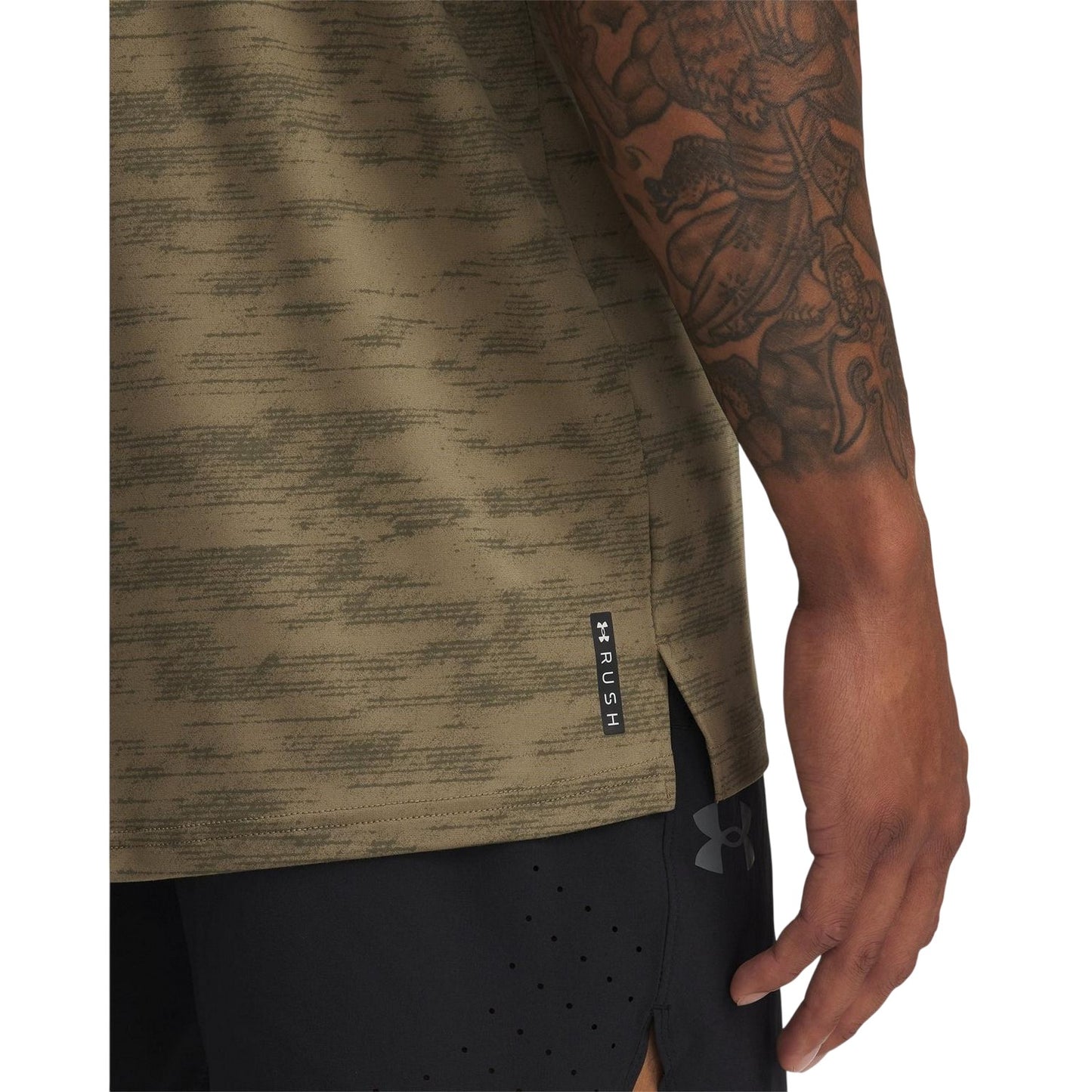 Brown - Side - Under Armour Mens Vanish Crew Neck T-Shirt