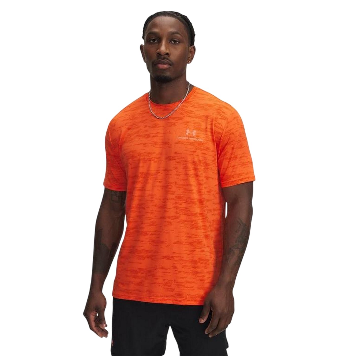 Orange - Front - Under Armour Mens Vanish Crew Neck T-Shirt