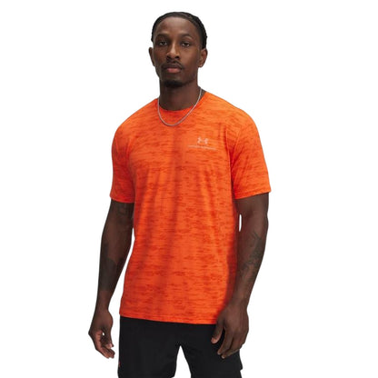 Orange - Front - Under Armour Mens Vanish Crew Neck T-Shirt