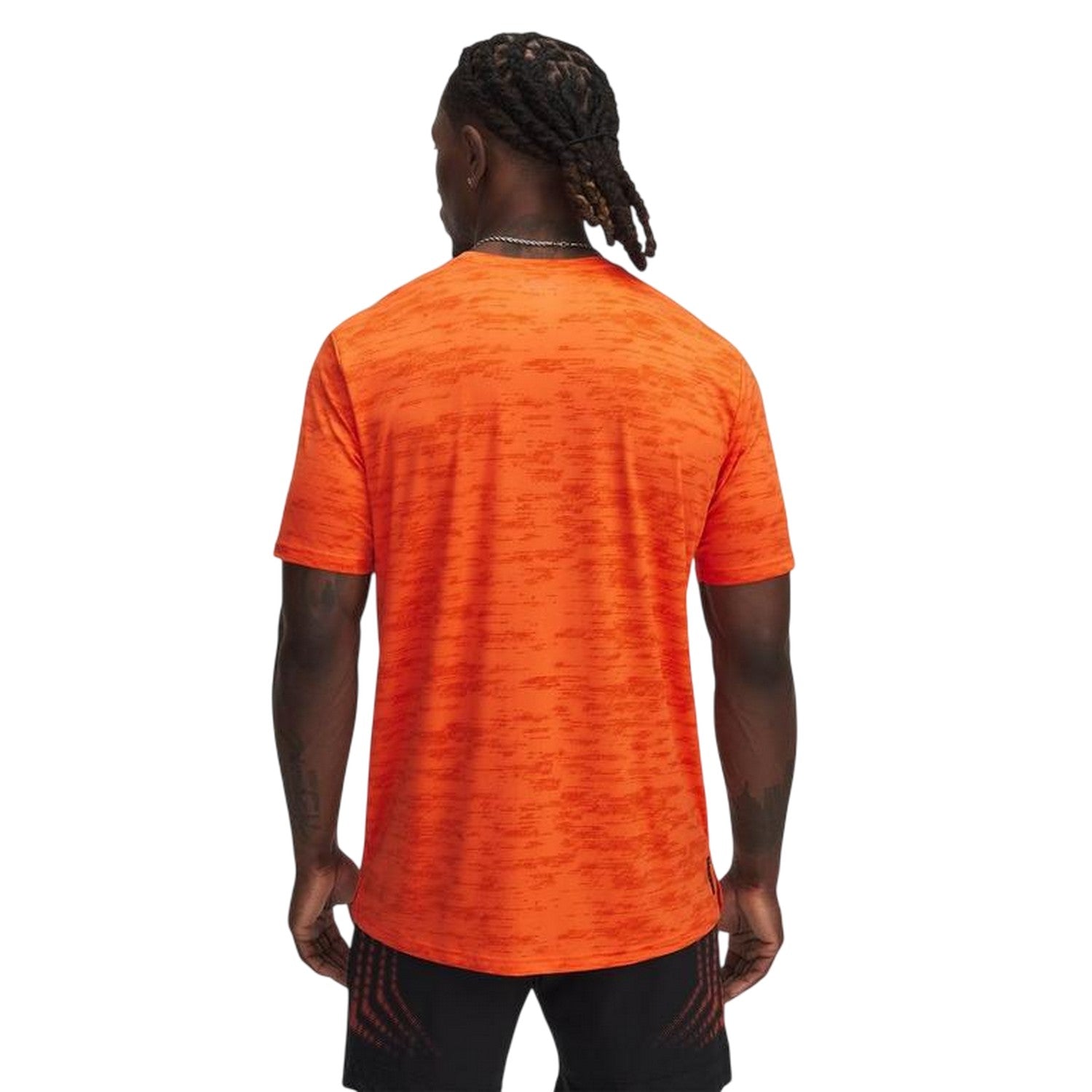 Orange - Back - Under Armour Mens Vanish Crew Neck T-Shirt