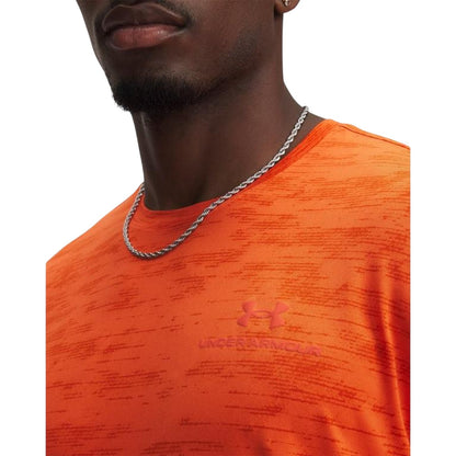Orange - Side - Under Armour Mens Vanish Crew Neck T-Shirt
