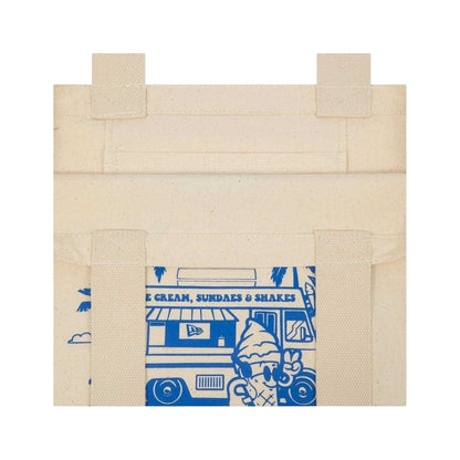 Light Beige Print - Back - New Era Los Angeles Canvas Tote Bag