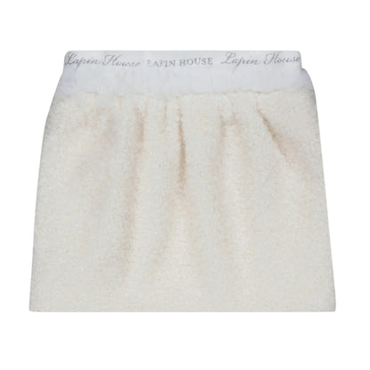 Off White - Back - Lapin House Girls Bouclé Skirt