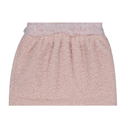 Salmon - Front - Lapin House Girls Bouclé Skirt