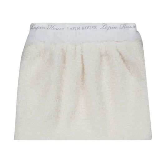 Off White - Front - Lapin House Girls Bouclé Skirt