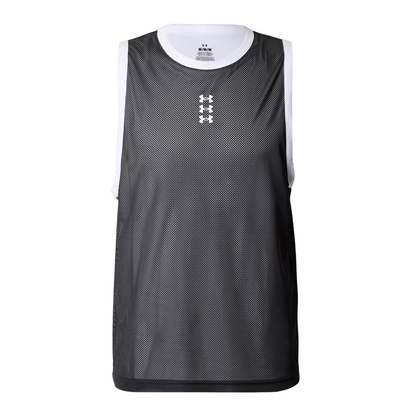 Black-White - Front - Under Armour Mens Basketball Jersey