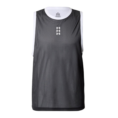 Black-White - Front - Under Armour Mens Basketball Jersey