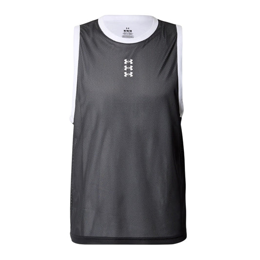 Black-White - Front - Under Armour Mens Basketball Jersey