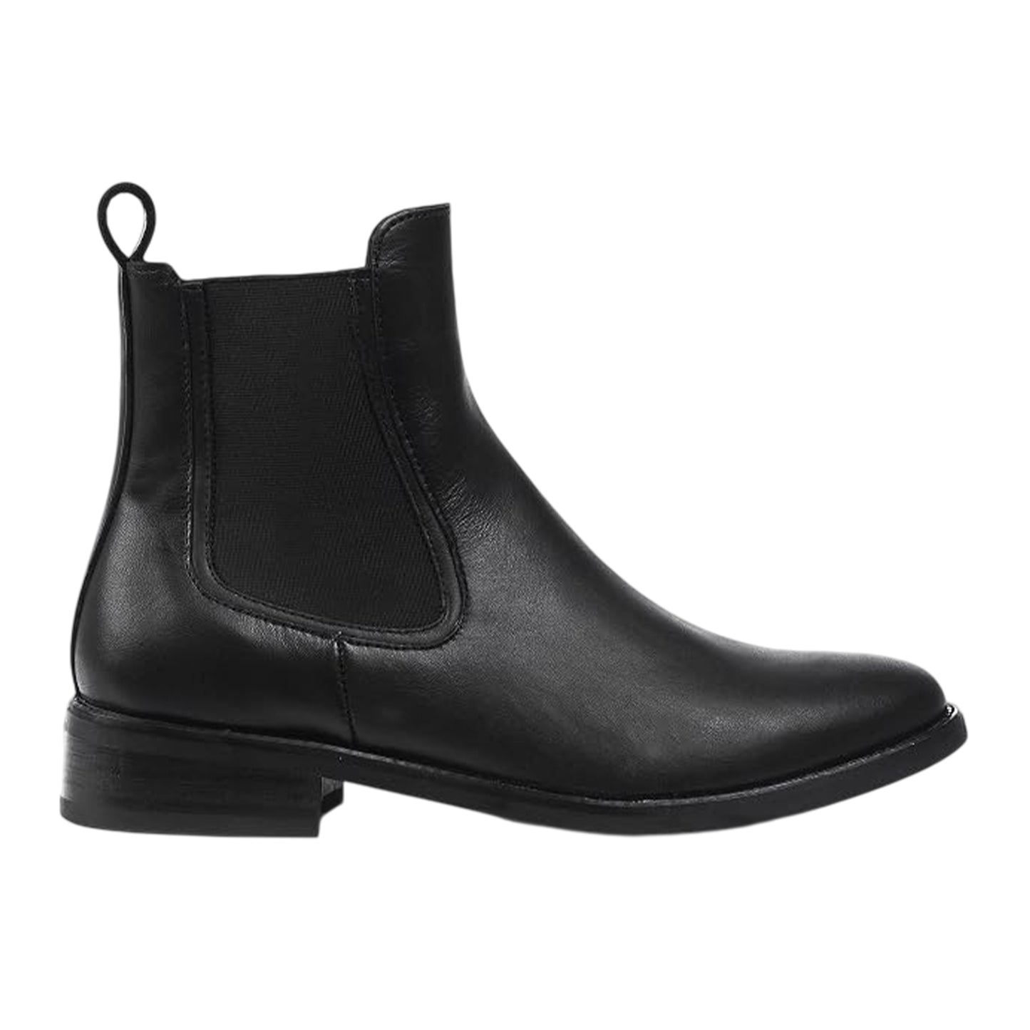 Black - Side - Where´s That From Womens-Ladies Leather Side Zip Chelsea Boots