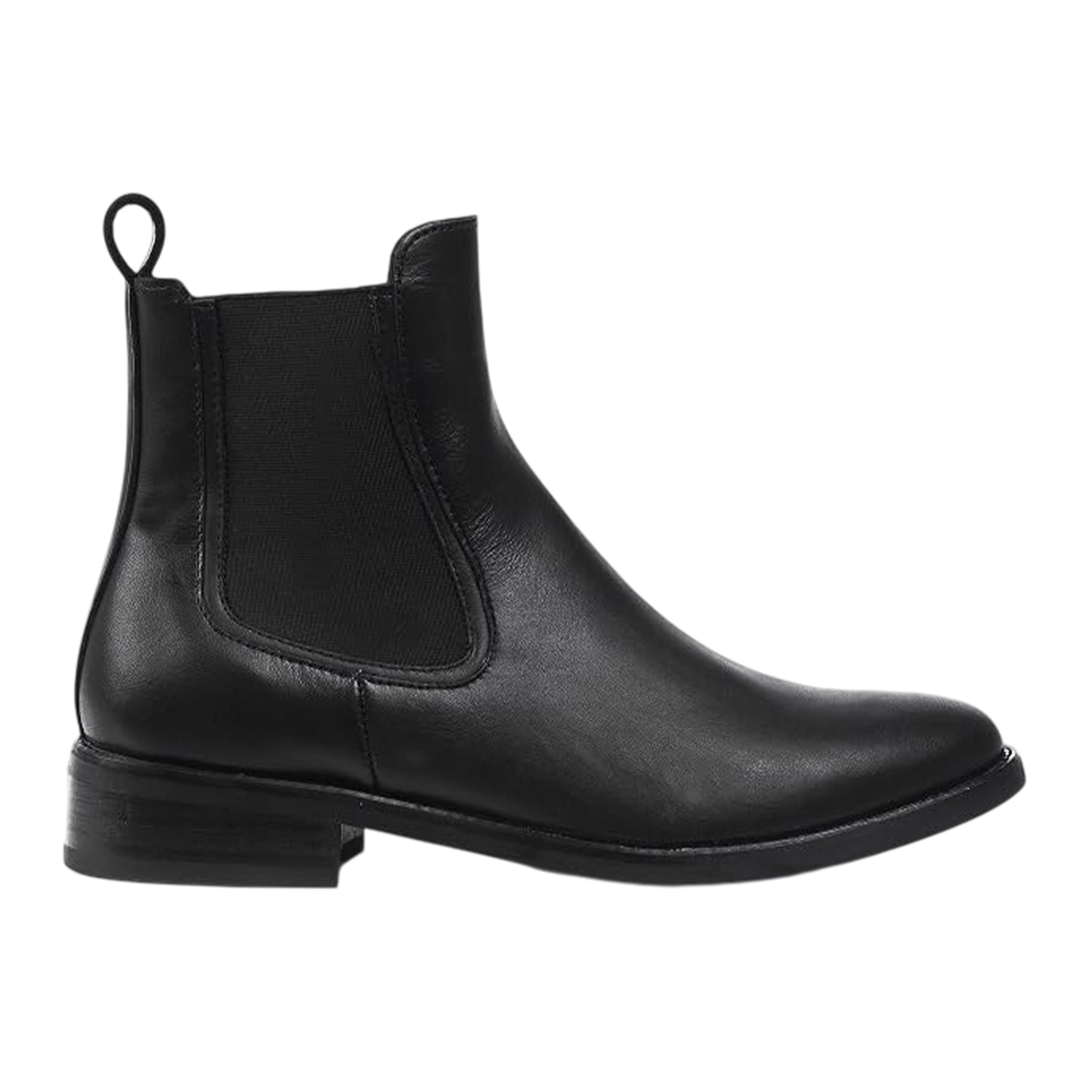 Black - Side - Where´s That From Womens-Ladies Leather Side Zip Chelsea Boots