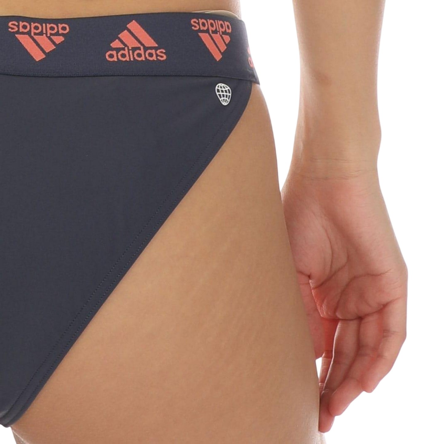 Navy - Lifestyle - Adidas Womens-Ladies Triangle Two Piece Bikini