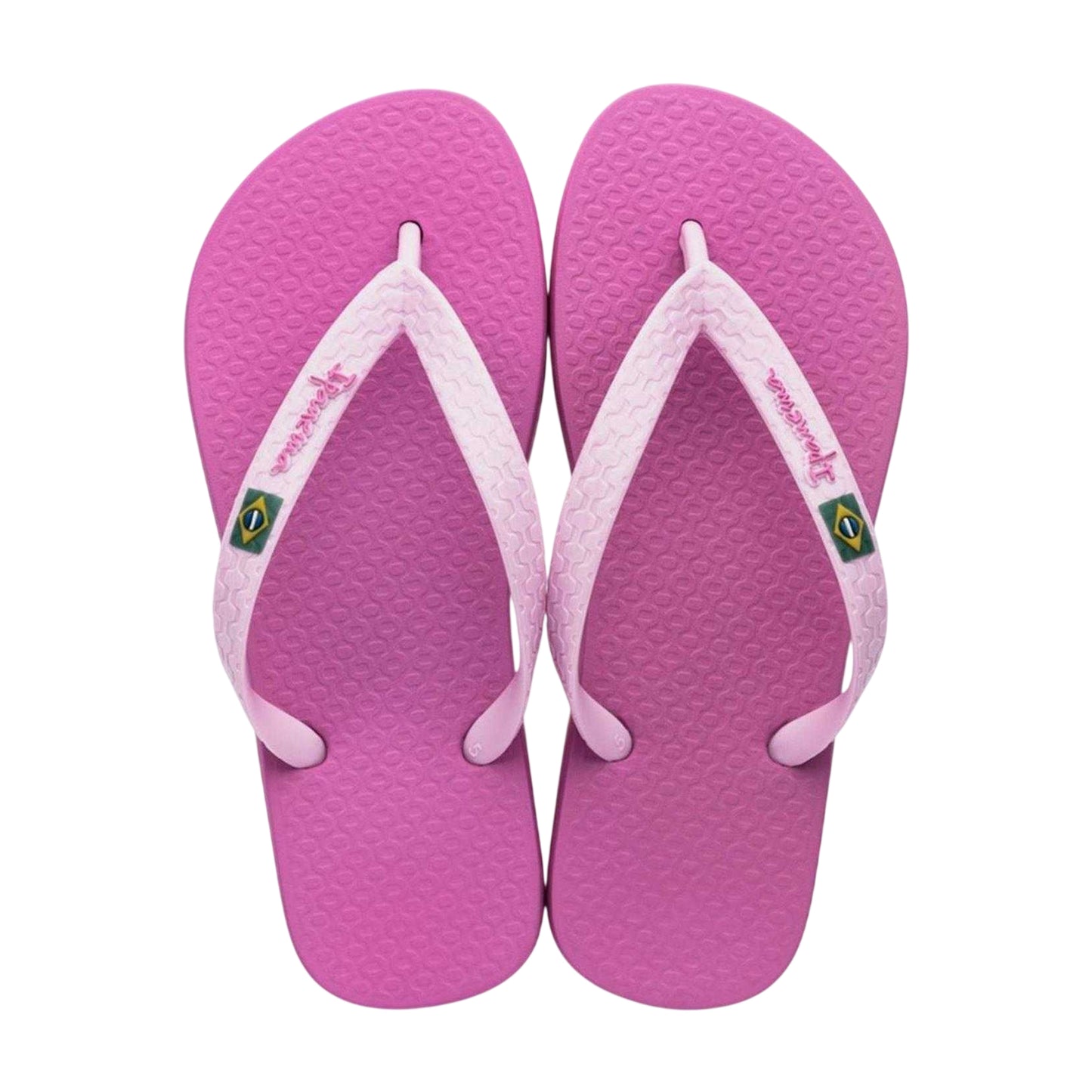 Lilac - Back - Ipanema Womens-Ladies Brazilian Flag Flat Flip Flops
