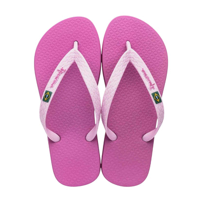 Lilac - Back - Ipanema Womens-Ladies Brazilian Flag Flat Flip Flops