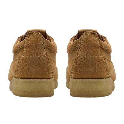Brown - Back - Clarks Originals Mens Wallabe Tor Suede Boat Shoes