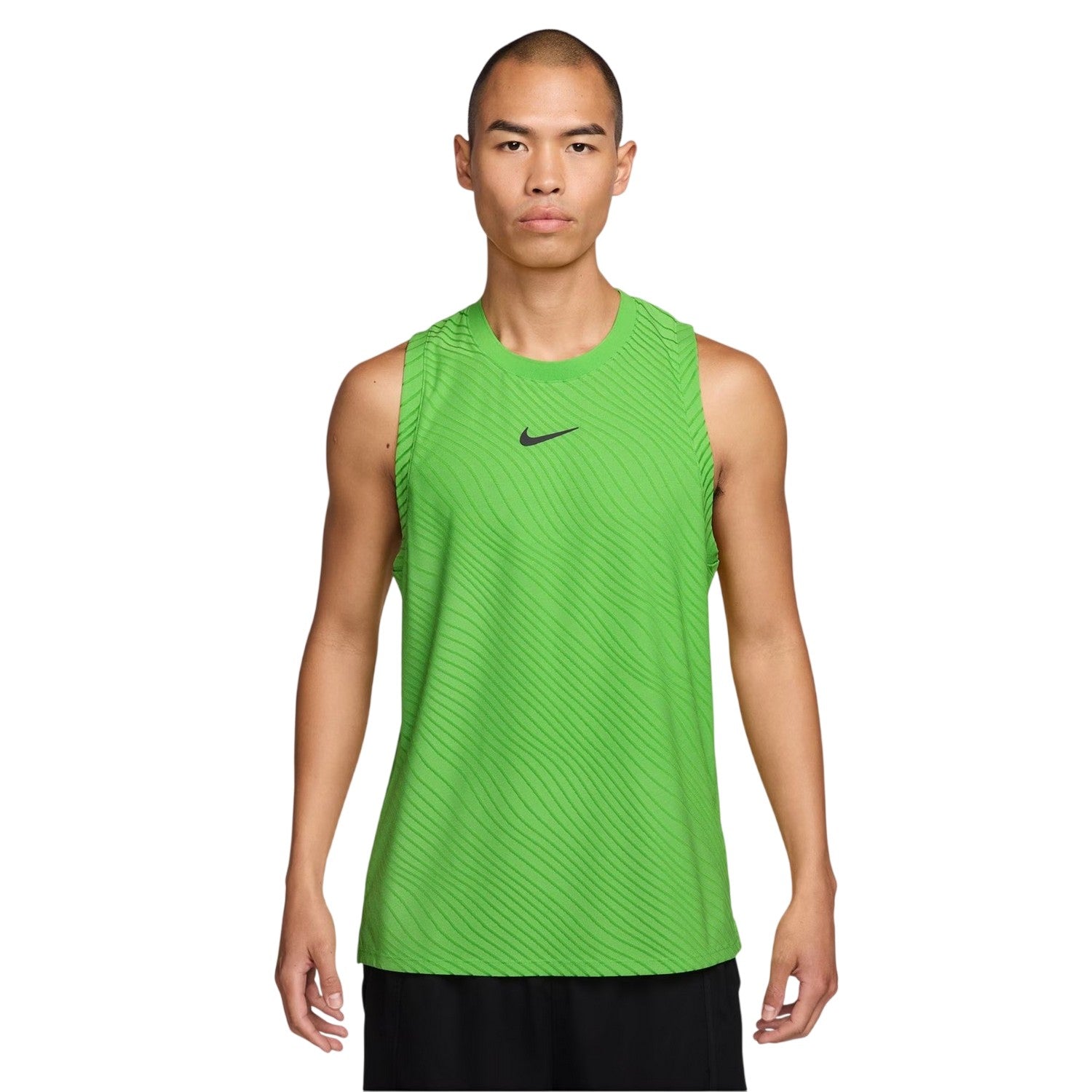 Green - Front - Nike Mens Logo Sleeveless Tank Top