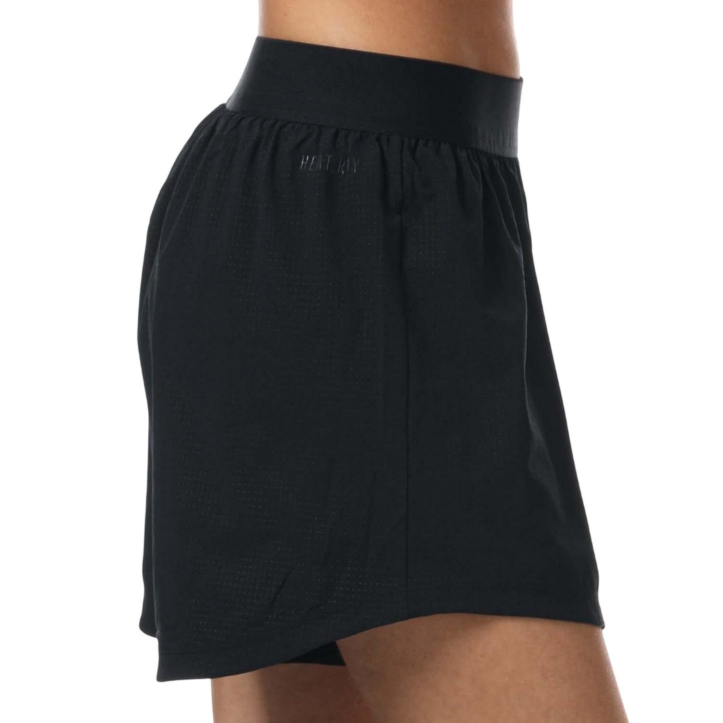 Black - Back - Adidas Womens-Ladies Heat.Rdy Technology Lightweight Training Shorts