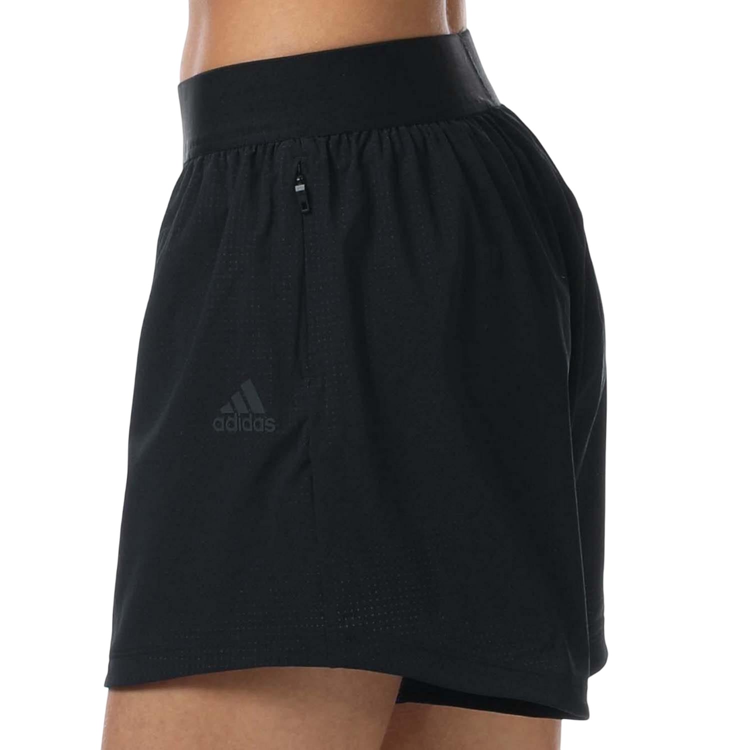 Black - Lifestyle - Adidas Womens-Ladies Heat.Rdy Technology Lightweight Training Shorts