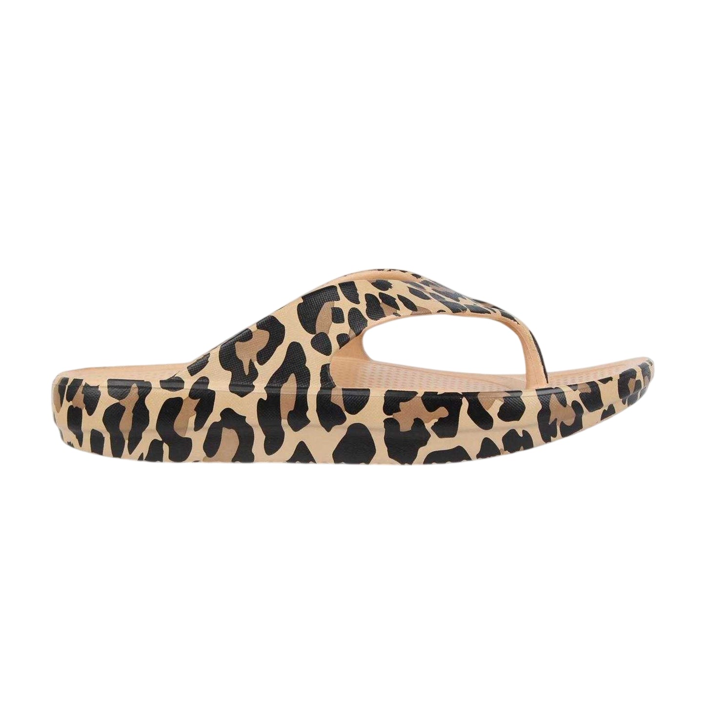 Leopard - Front - Hot Tuna Womens-Ladies EVA Flip Flops