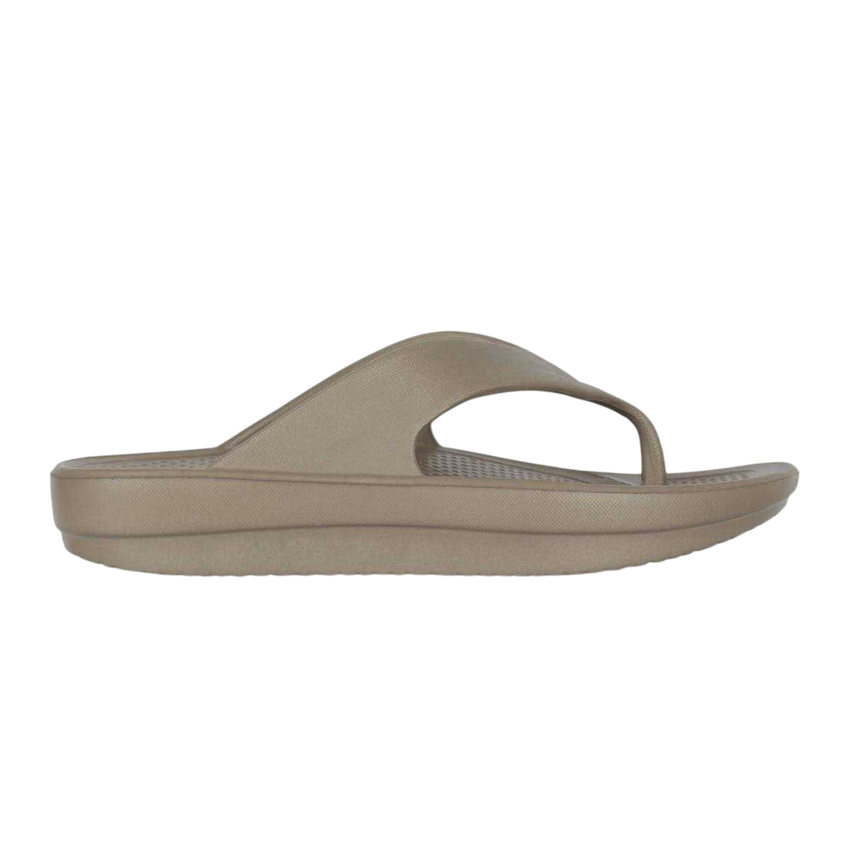 Taupe - Front - Hot Tuna Womens-Ladies EVA Flip Flops