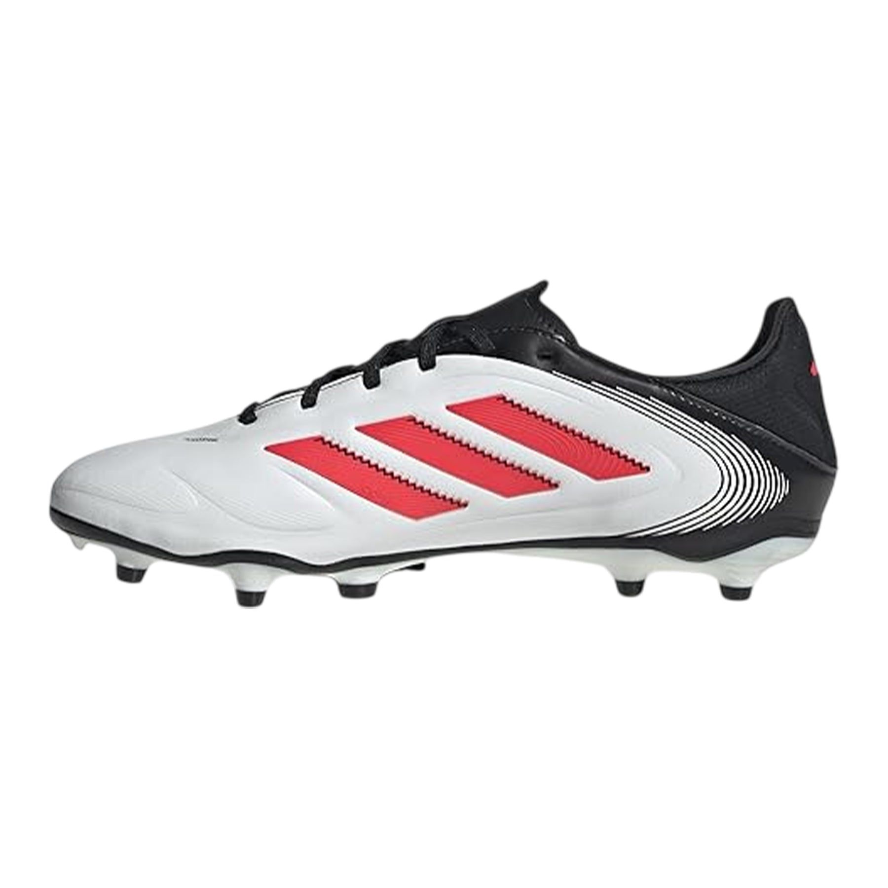 White-Red-Black - Back - Adidas Unisex Adult Copa Pure 3 Elite Leather Lace Up Soft Ground Football Boots
