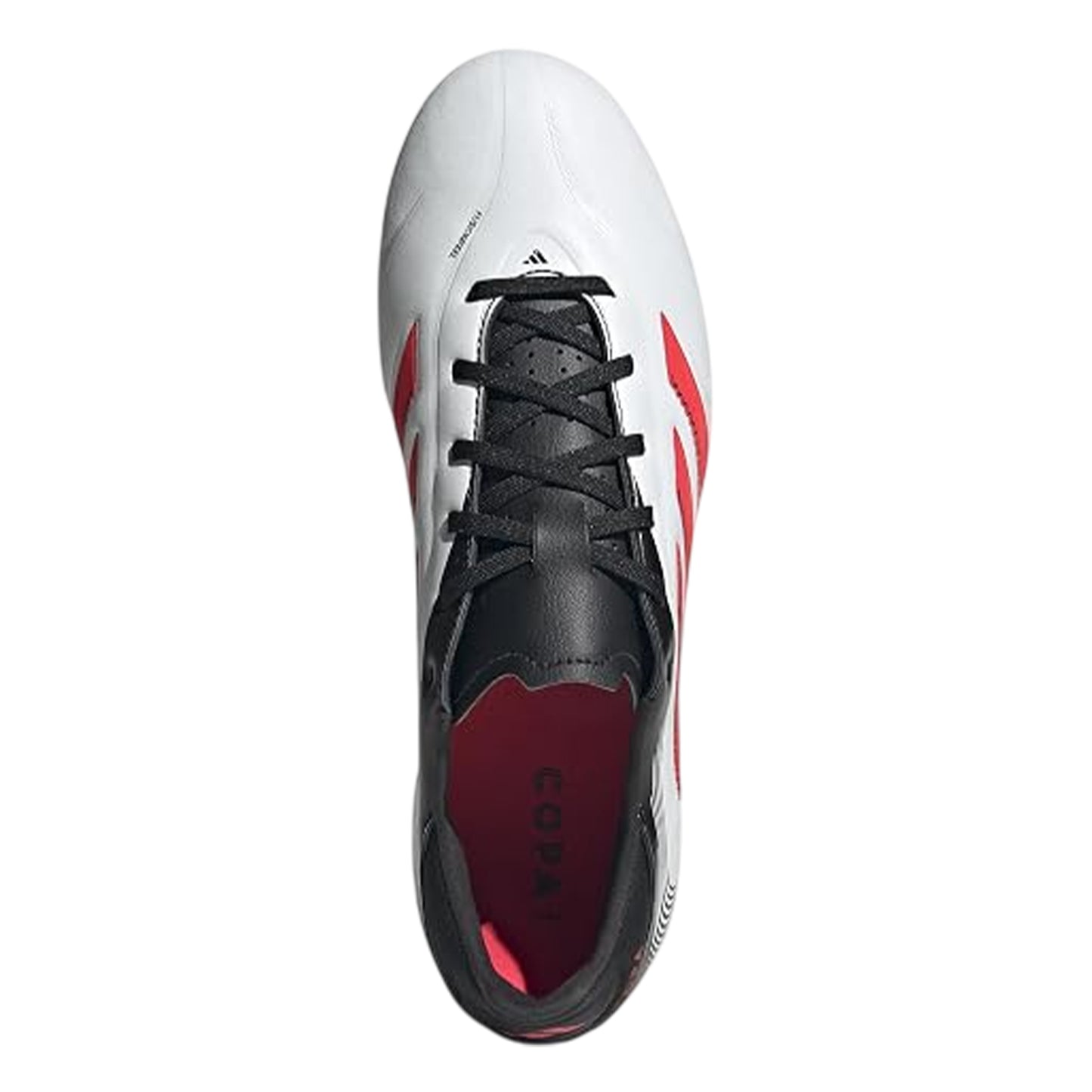 White-Red-Black - Side - Adidas Unisex Adult Copa Pure 3 Elite Leather Lace Up Soft Ground Football Boots