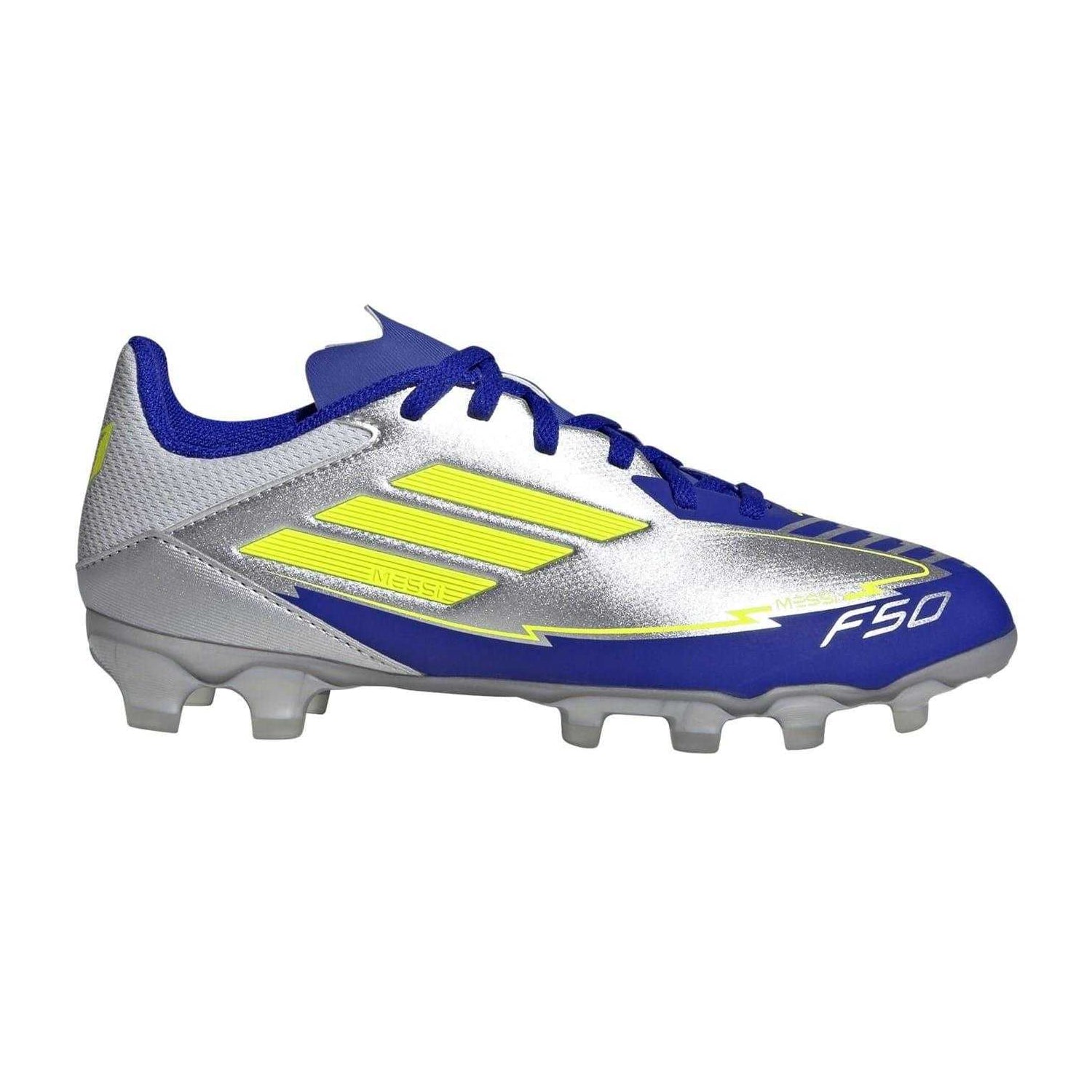 Yellow-Blue - Lifestyle - Adidas Unisex Adult F50 Messi Club Firm Ground Football Boots