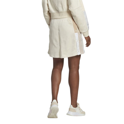 White - Back - Adidas Womens-Ladies Originals Side Stripe Mini Skirt
