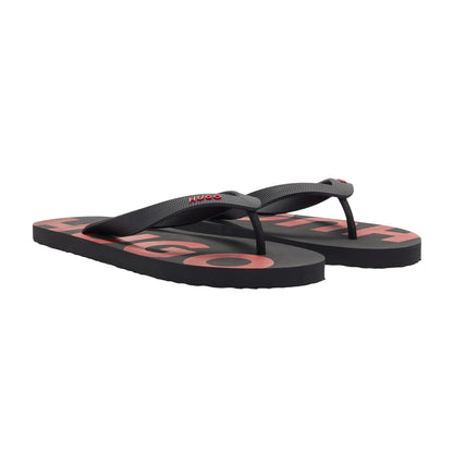 Black - Lifestyle - Hugo Mens Arvel Flip Flops