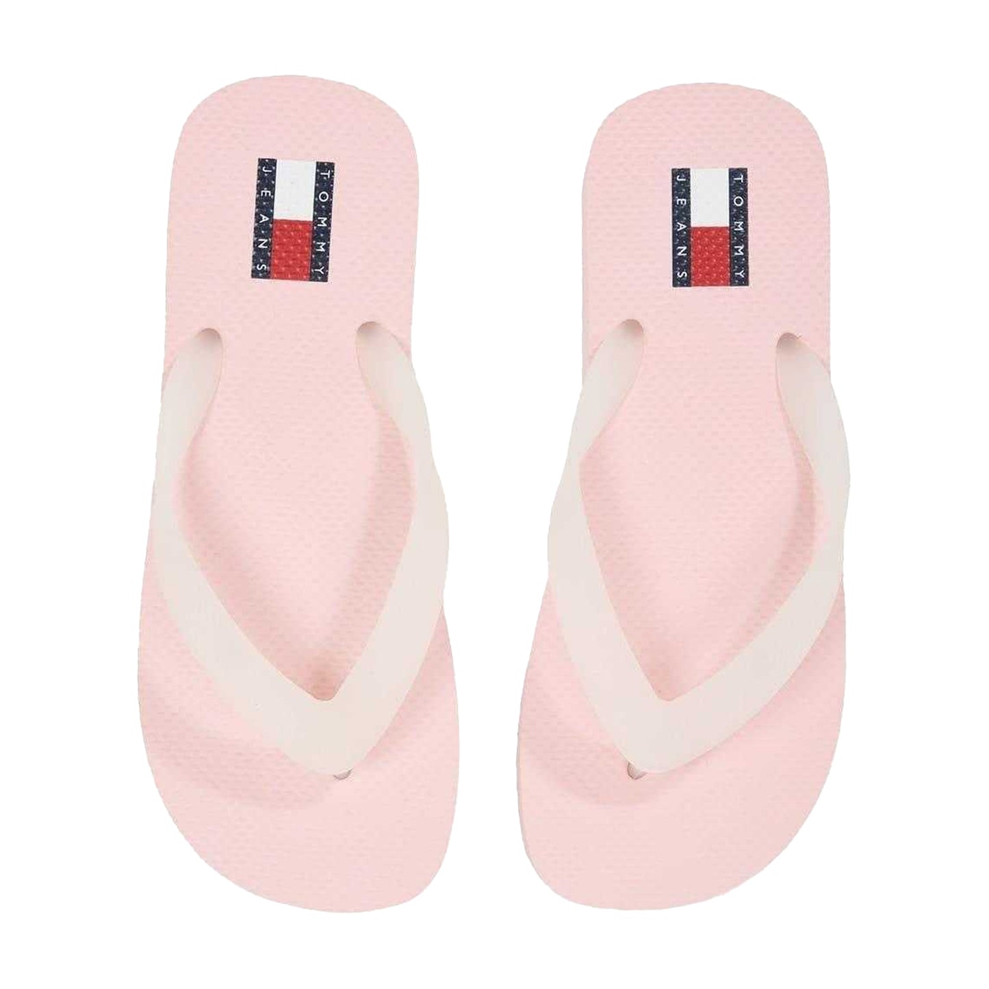 Pink - Side - Tommy Jeans Womens-Ladies Thermoplastic Flip Flops