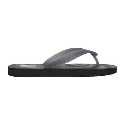 Washed Black - Front - Tommy Jeans Womens-Ladies Thermoplastic Flip Flops