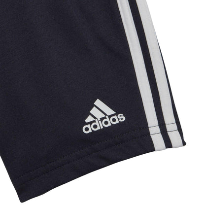 Red-Black - Lifestyle - Adidas Baby Stripe Top & Bottom Set