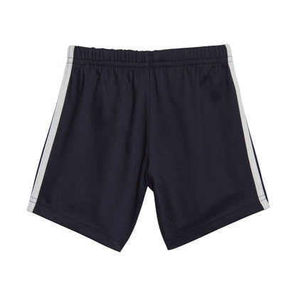 Red-Black - Back - Adidas Baby Stripe Top & Bottom Set