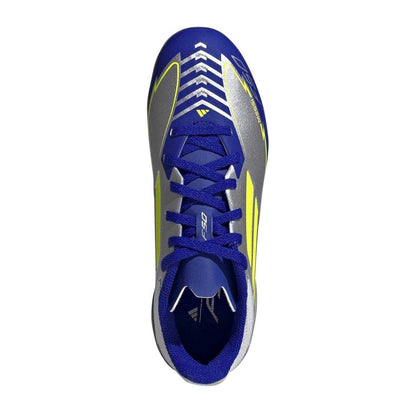 Yellow-Blue - Lifestyle - Adidas Childrens-Kids F50 Messi Club Firm Ground Football Boots