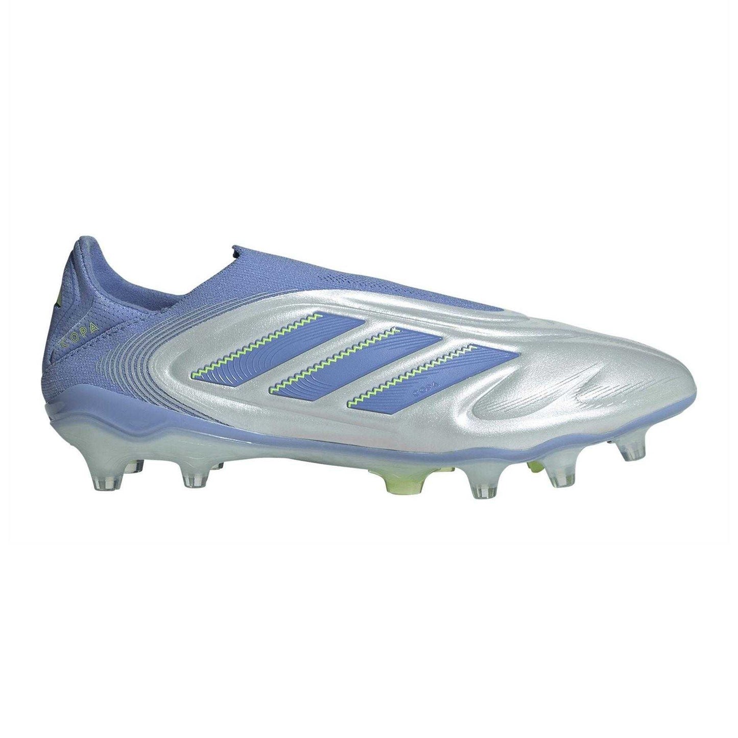 Blue-Lemon - Front - Adidas Mens Copa Pure III Elite Leather Firm Ground Football Boots