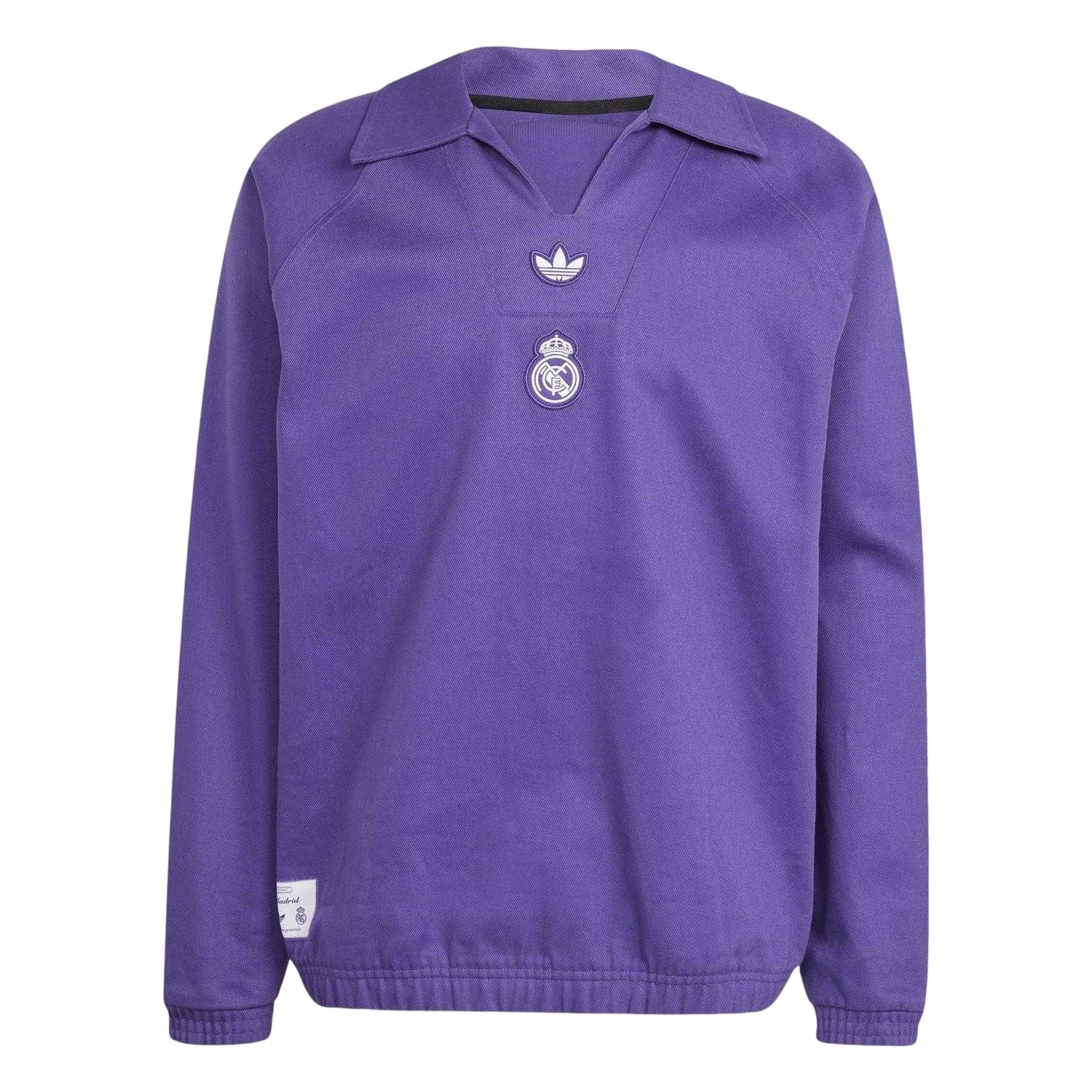 Purple - Front - Adidas Mens Real Madrid CF Sweatshirt