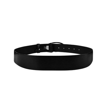 Black - Back - Diesel Logo Buckle Belt