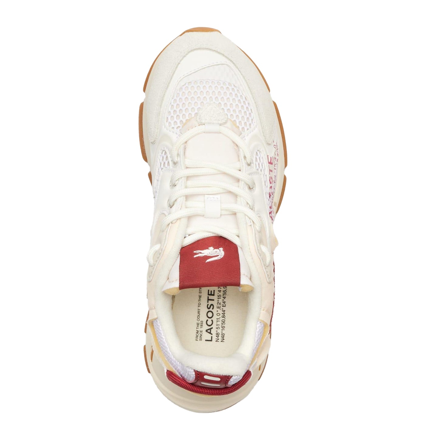 White-Red - Lifestyle - Lacoste Unisex Adult L003 Neo Leather Trainers