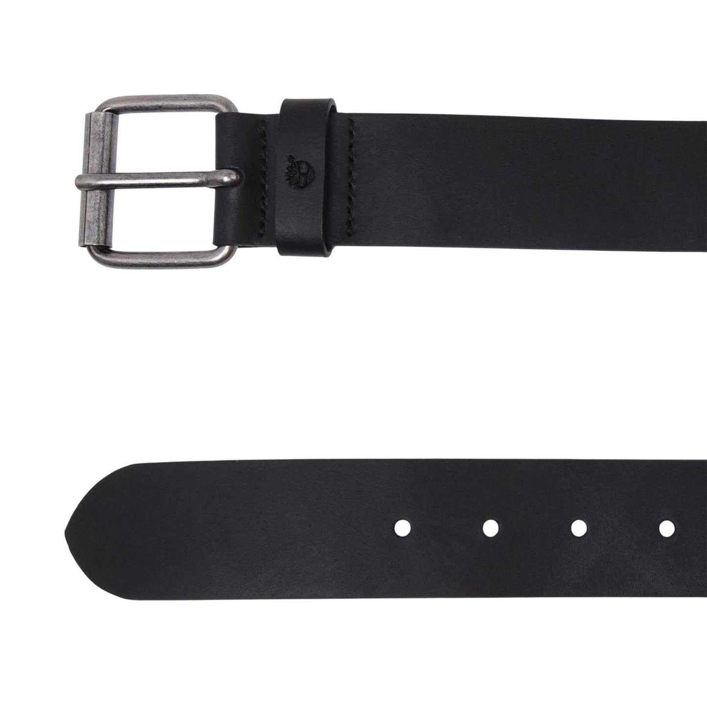 Black - Side - Timberland Mens Leather Belt
