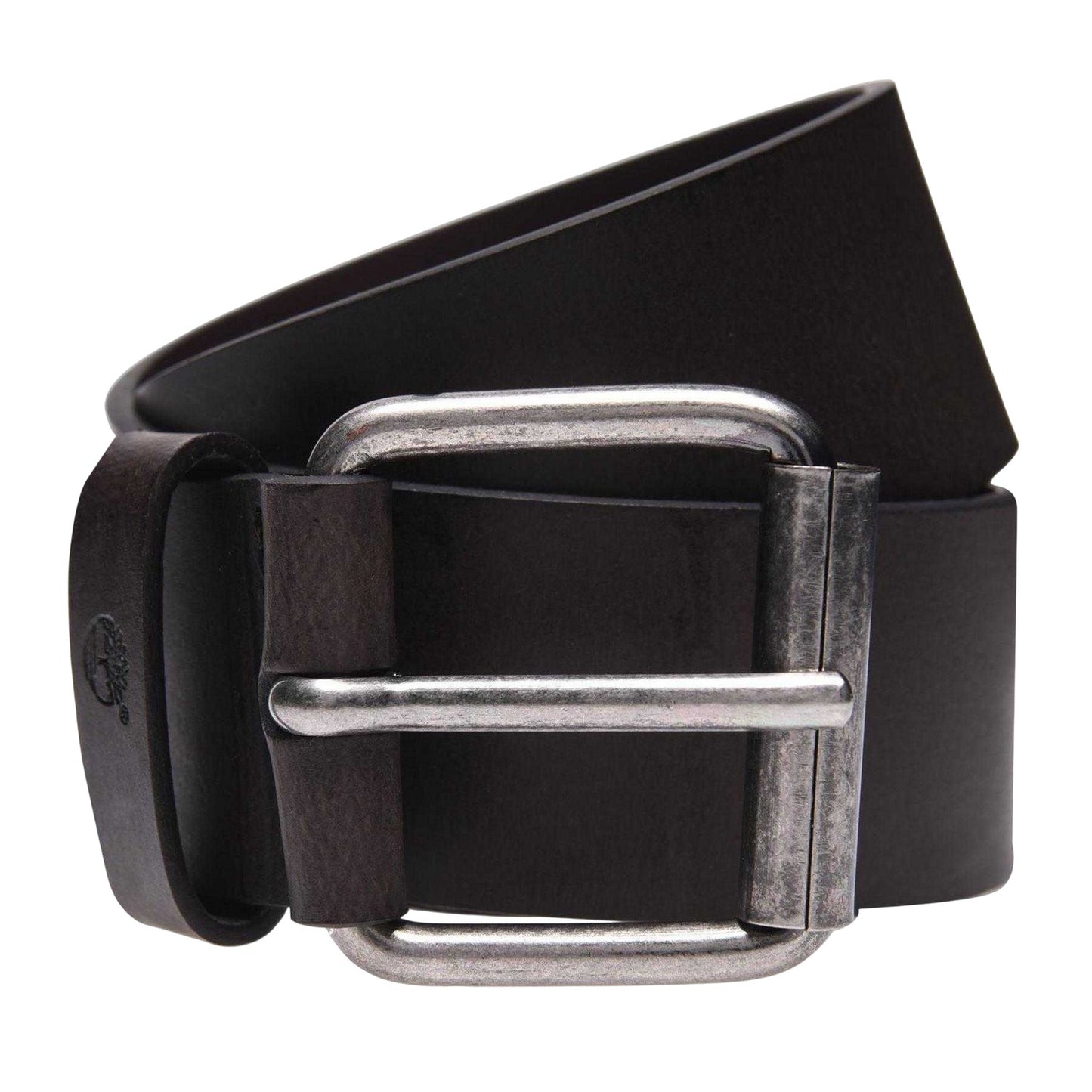 Dark Brown - Front - Timberland Mens Leather Belt