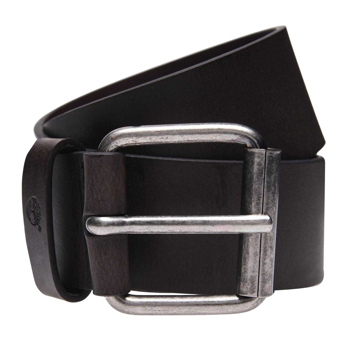 Dark Brown - Front - Timberland Mens Leather Belt