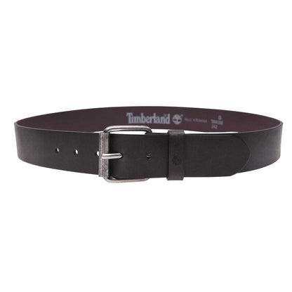 Dark Brown - Back - Timberland Mens Leather Belt