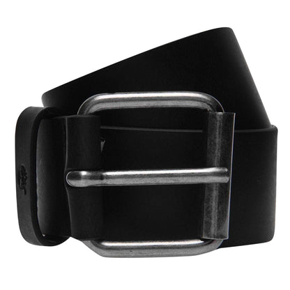 Black - Front - Timberland Mens Leather Belt