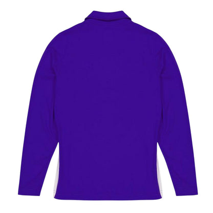 Blue - Back - Warrior Childrens-Kids Anfield Long-Sleeved Polo Shirt