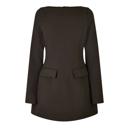 Cocoa - Front - Jack Wills Womens-Ladies Boat Neck Mini Dress