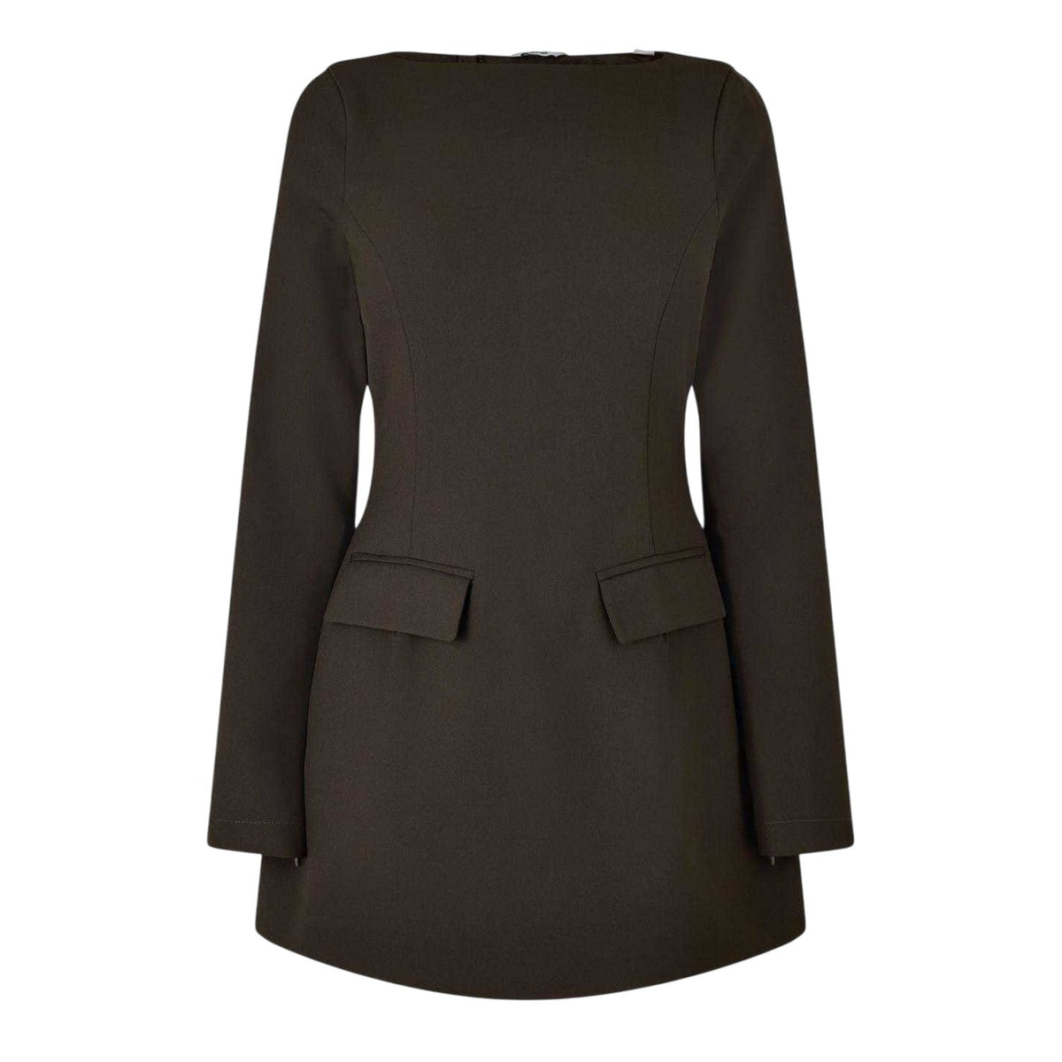 Cocoa - Front - Jack Wills Womens-Ladies Boat Neck Mini Dress