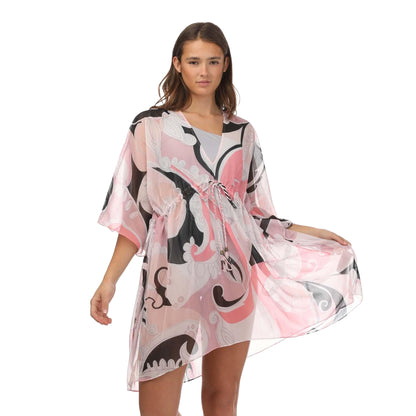 Pink - Side - Ted Baker Womens-Ladies Reanha V Neck Coverup
