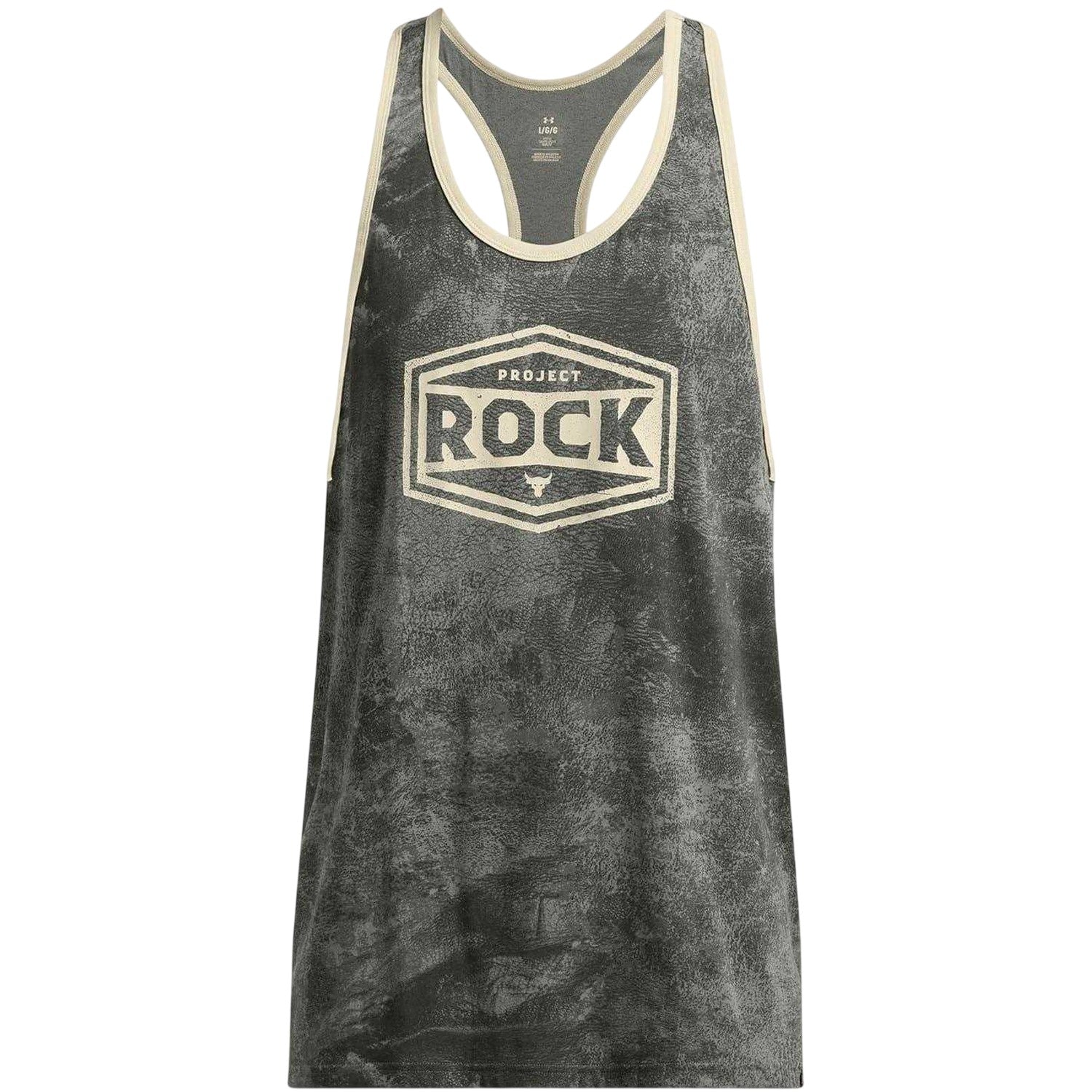 Green - Front - Under Armour Mens Project Rock Tools Of The Trade Tank Top