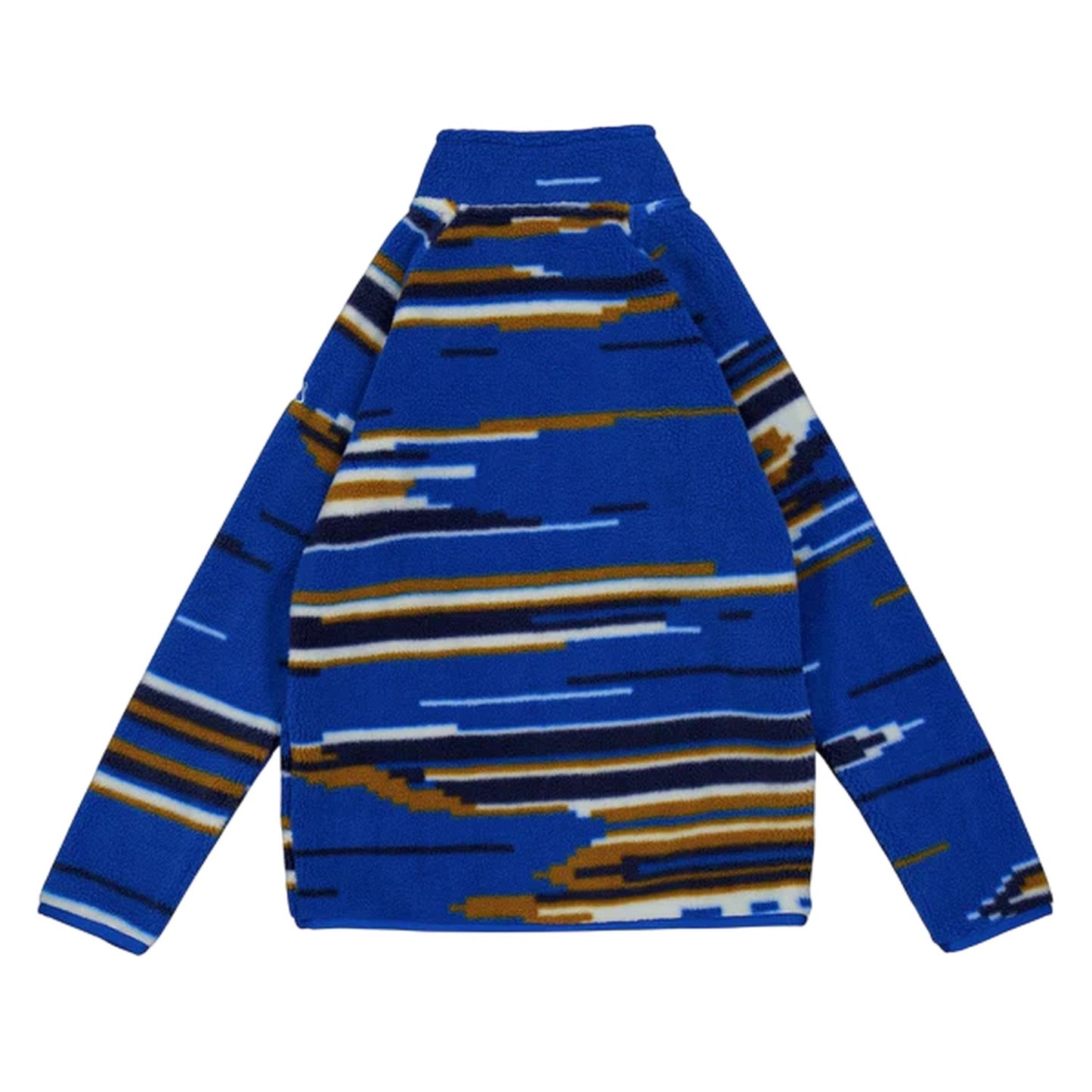 Titan Blue - Back - Craghoppers Childrens-Kids Stripe Fleece Half Zip Sweatshirt