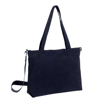 Black - Back - Firetrap Corduroy Everyday Tote Bag