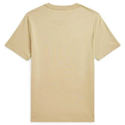 Beige - Back - Ralph Lauren Childrens-Kids Polo Embroidered Logo T-Shirt